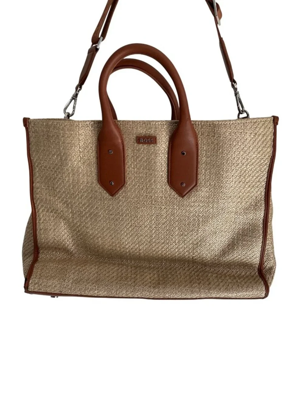 BOSS Sandy Tote in Natural Beige Womens Bag Travel Handbag
